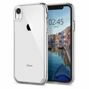 KRYT / POUZDRO SPIGEN ULTRA HYBRID IPHONE XR CRYSTAL CLEAR, TRANSPARENTNÍ / ČIRÝ