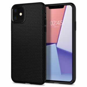 KRYT / POUZDRO SPIGEN LIQUID AIR IPHONE 11 MATNÁ ČERNÁ