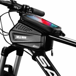UNIVERZÁLNÍ VODOTĚSNÁ TAŠKA NA KOLO S DRŽÁKEM NA TELEFON SAKWA WILDMAN HARDPOUCH BIKE MOUNT ”XXL” BLACK
