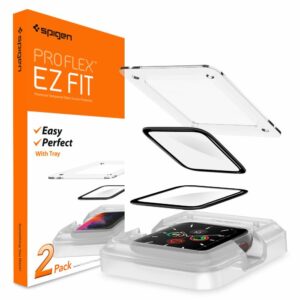 TVRZENÉ SKLO NA APPLE WATCH 44 MM SPIGEN PROFLEX ”EZ FIT” CLEAR