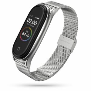 ŘEMÍNEK DOOP MILANESE LOOP XIAOMI MI SMART BAND 5 / 6 / 6 NFC SILVER