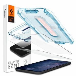 2X TVRZENÉ SKLO SPIGEN GLAS.TR ”EZ FIT” 2-PACK IPHONE 12/12 PRO