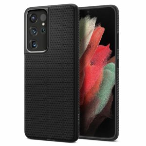 KRYT SPIGEN LIQUID AIR GALAXY S21 ULTRA MATNÁ ČERNÁ