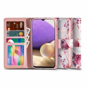 KNÍŽKOVÝ KRYT TECH-PROTECT WALLET GALAXY A32 LTE FLORAL ROSE
