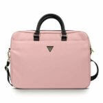 GUESS TAŠKA GUCB15NTMLLP 16" PINK NYLON TRIANGLE LOGO