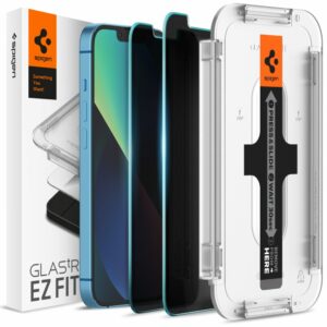 TVRZENÉ SKLO SPIGEN GLAS.TR ”EZ FIT” 2-PACK IPHONE 13 / 13 PRO PRIVACY