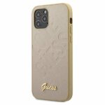Kryt Guess GUHCP12MPUILGLG iPhone 12/12 Pro 6,1 "gold / gold hardcase Iridescent Love Script Gold Logo