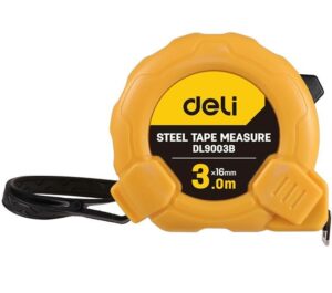 Kapesní svinovací metr 3 m/16 mm Deli Tools EDL9003B (žlutá)