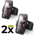 2X SPORTOVNÍ POUZDRO SPIGEN A700 SPORT ARMBAND 6.9 ČERNÝ