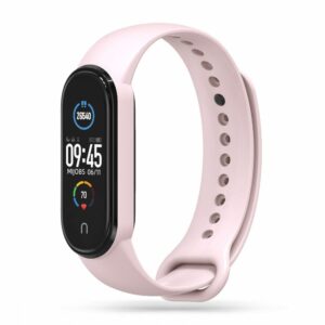 SILIKONOVÝ ŘEMÍNEK NA XIAOMI MI BAND 5 / 6 / 6 NFC / 7 HEYBAND ICON RŮŽOVÝ