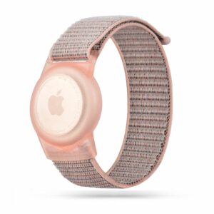 ŘEMÍNEK HEYBAND NYLON FOR KIDS APPLE AIRTAG PINK