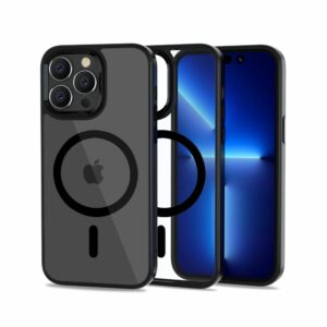 KRYT NA IPHONE 14 PRO MAX MAGSAFE HEYCASE ČERNÝ/TRANSPARENTNÍ