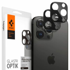 OCHRANA FOTOAPARÁTU  SPIGEN OPTIK.TR CAMERA PROTECTOR 2-PACK IPHONE 14 PRO / 14 PRO MAX BLACK