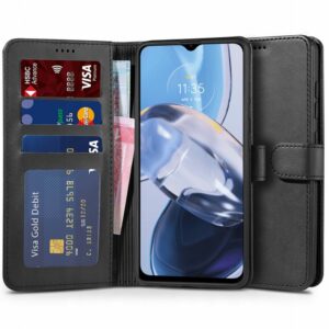 KNÍŽKOVÝ KRYT  TECH-PROTECT WALLET MOTOROLA MOTO E22 / E22i BLACK