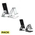 PACK UNIVERZÁLNÍ STOJAN NA MOBIL PRO STAND UNIVERSAL STAND HOLDER SMARTPHONE ŠEDÝ + UNIVERZÁLNÍ STOJAN NA MOBIL PRO STAND UNIVERSAL STAND HOLDER SMARTPHONE GREY