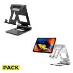 PACK UNIVERZÁLNÍ STOJAN NA TABLET PRO STAND UNIVERSAL STAND HOLDER TABLET BLACK & SILVER