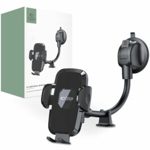 DRŽÁK MOBILU DO AUTA TECH-PROTECT V3 UNIVERSAL LONG ARM WINDSHIELD & DASHBOARD CAR MOUNT BLACK