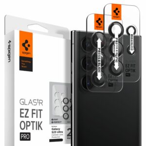 OCHRANA FOTOAPARÁTU  SPIGEN OPTIK.TR ”EZ FIT” CAMERA PROTECTOR 2-PACK GALAXY S23 ULTRA BLACK