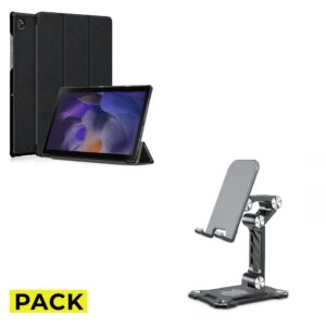PACK KRYT TECH-PROTECT SMARTCASE GALAXY TAB A8 10.5 X200 / X205 BLACK + TECH-PROTECT Z4 UNIVERSAL STAND HOLDER SMARTPHONE & TABLET GREY