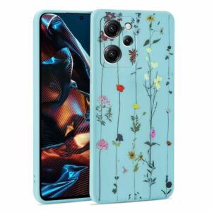 KRYT NA XIAOMI POCO X5 PRO 5G HEYCASE MOOD GARDEN MODRÝ
