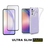 ULTRASLIM PACK KRYT TECH-PROTECT FLEXAIR+ GALAXY A54 5G CLEAR + TVRZENÉ SKLO HOFI GLASS PRO+ GALAXY A54 5G BLACK