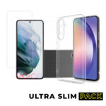 ULTRASLIM PACK  TVRZENÉ SKLO FULL SCREEN 9H SAMSUNG GALAXY A14 5G CLEAR + KRYT TECH-PROTECT FLEXAIR+ GALAXY A14 5G CLEAR