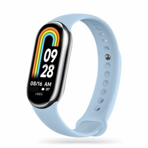 SILIKONOVÝ ŘEMÍNEK NA XIAOMI MI BAND 8 / 9 / NFC HEYBAND ICON NEBESKY MODRÝ