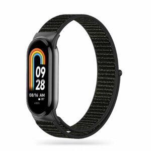 NYLONOVÝ ŘEMÍNEK NA XIAOMI MI BAND 8 / 9 / NFC HEYBAND NYLON ČERNÝ