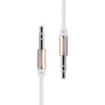 Mini jack 3,5 mm AUX kabel Remax RL-L100 1 m (bílý)