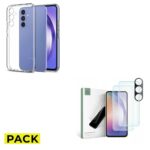 SUPREME PACK TVRZENÉ SKLO TECH-PROTECT SUPREME SET GALAXY A54 5G CLEAR + KRYT SPIGEN LIQUID CRYSTAL GALAXY A54 5G CRYSTAL CLEAR