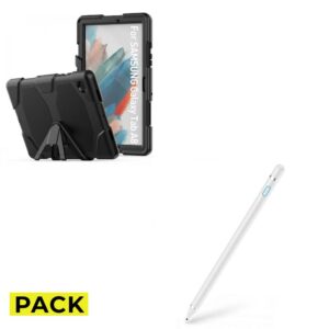 PACK KRYT TECH-PROTECT SURVIVE GALAXY TAB A8 10.5 X200 / X205 BLACK + DOOP ACTIVE STYLUS PEN BÍLÝ