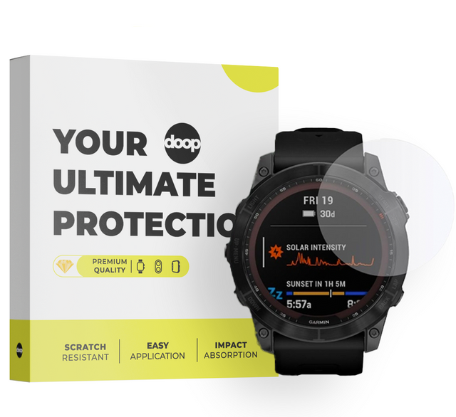 Tvrzené Sklo Na Garmin Fenix 5 / 6 / 6 Pro Doop Clear