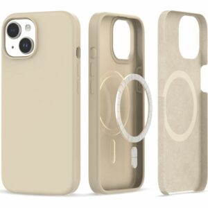 KRYT NA IPHONE 15 MAGSAFE HEYCASE SILICONE SAND BEIGE