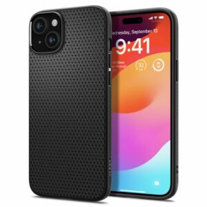 KRYT SPIGEN LIQUID AIR IPHONE 15 MATTE BLACK
