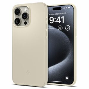 KRYT SPIGEN THIN FIT IPHONE 15 PRO MUTE BEIGE
