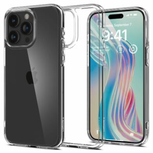 KRYT SPIGEN ULTRA HYBRID IPHONE 15 PRO CRYSTAL CLEAR