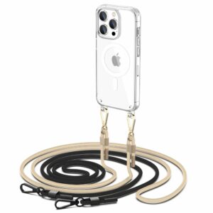 KRYT TECH-PROTECT FLEXAIR CHAIN MAGSAFE IPHONE 15 PRO BLACK & BEIGE