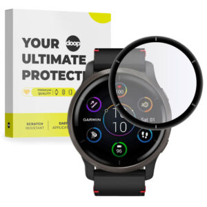 TVRZENÉ SKLO NA GARMIN VENU 2 ČERNÁ DOOP GLASS CLEAR