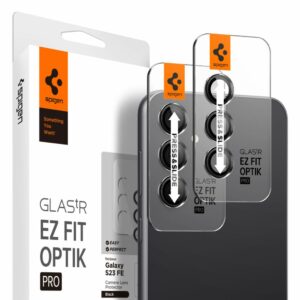 OCHRANA FOTOAPARÁTU SPIGEN OPTIK.TR ”EZ FIT” CAMERA PROTECTOR 2-PACK GALAXY S23 FE BLACK