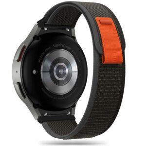 ŘEMÍNEK TECH-PROTECT NYLON SAMSUNG GALAXY WATCH 4 / 5 / 5 PRO / 6 / 7 / FE BLACK/ORANGE