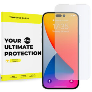 TVRZENÉ SKLO DOOP GLASS IPHONE 14 PRO CLEAR