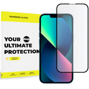 TVRZENÉ SKLO DOOP GLASS IPHONE 13 / 13 PRO BLACK