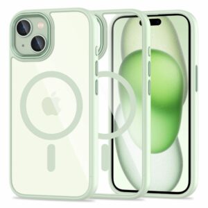 KRYT TECH-PROTECT MAGMAT MAGSAFE IPHONE 15 GREEN/CLEAR