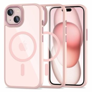 KRYT TECH-PROTECT MAGMAT MAGSAFE IPHONE 15 PINK/CLEAR
