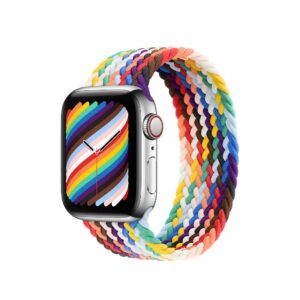 ŘEMÍNEK APPLE WATCH 6 / 7 / 8 / 9 / 10 / SE / ULTRA 1 / 2 (44 / 45 / 46 / 49 MM) DOOP SOLO LOOP BRAIDED "L"  COLORFUL