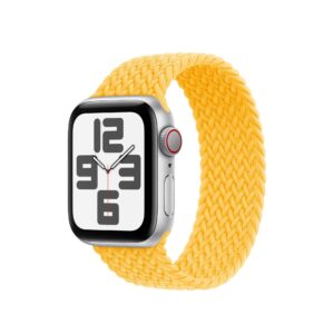 ŘEMÍNEK APPLE WATCH 6 / 7 / 8 / 9 / 10 / SE (40 / 41 / 42 MM) DOOP SOLO LOOP BRAIDED "M" YELLOW