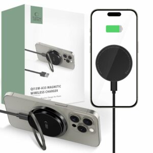 BEZDRÁTOVÁ NABÍJEČKA TECH-PROTECT QI15W-A33 MAGNETIC MAGSAFE WIRELESS CHARGER BLACK