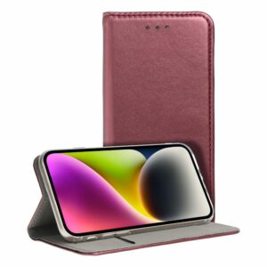 KNÍŽKOVÉ POUZDRO NA REALME C67 HEYCASE SMART MAGNETO BOOK BURGUNDY