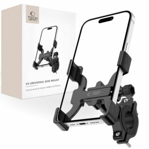 DRŽÁK MOBILNÍHO TELEFONU NA KOLO TECH-PROTECT V3 UNIVERSAL BIKE MOUNT BLACK
