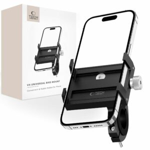 DRŽÁK MOBILNÍHO TELEFONU NA KOLO TECH-PROTECT V4 UNIVERSAL BIKE MOUNT BLACK